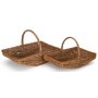 Set of 2 Unpeeled Willow Garden Trug 
