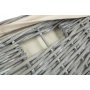 Small Grey Wash Square Laundry Basket With White Lining