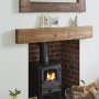 Oak Beam Mantel - Light Sawn