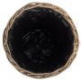 Large Tapered Rattan Round Planter With Plastic Lining