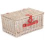Red & White Gingham 2 Person Fitted Hamper
