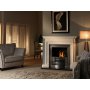 58" Aversa Clara Pura Fireplace - Natural Marble/Clara Pura