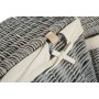 Set of 2 Grey Wash Square Laundry Basket With White Lining 