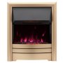 Sandon Electric Insert Fire with Satin Gold Frame