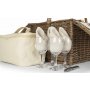 Antique Wash Lidded 4 Person Hamper