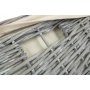 Set of 2 Grey Wash Square Laundry Basket With White Lining 
