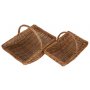 Set of 2 Unpeeled Willow Garden Trug 