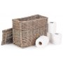 Rectangular Toilet Tidy Lidded Basket