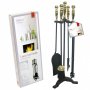 Deville 25" Turn Handle Companion Set - BRASS