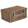 4 Person Grey Tweed Hamper