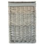 Small Square Laundry Basket With Grey Sage Lining