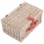 Red & White Gingham 2 Person Fitted Hamper