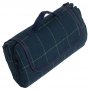 Luxury Blue Tweed Picnic Blanket