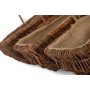 Set of 3 Rectangular Unpeeled Willow Garden Trug With Hessian Lining 