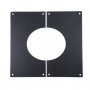 6" Black Rosette 15-30 degree Trim Plate