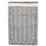 Small Grey Wash Square Laundry Basket With White Lining