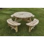 Woodshaw Appleton Round Picnic Bench