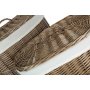 Set of 2 Antique Wash Oval Laundry Basket With White Lining 