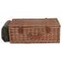 4 Person Green Tweed Hamper