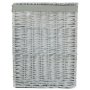 Large Grey Wash Square Laundry Basket With Grey Sage Lining