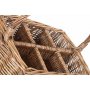 Antique Wash Rectangular 6 Section Cutlery Basket