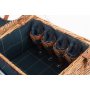 4 Person Blue Tweed Hamper