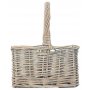 Grey Wash Square 4 Section Cutlery Basket