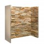 Oyster Slate Staggered Fireplace Chamber