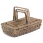 Set of 3 Rectangular Garden Trugs 