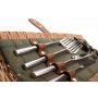 2 Person Green Tweed Barrel Hamper