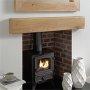 Oak Beam Mantel - Round Edge