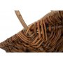 Small Rectangular Unpeeled Willow Garden Trug With Hessian Lining