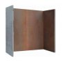Corten Ceramic Fireplace Chamber