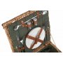 Deluxe Green Tweed 2 Person Hamper