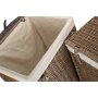Set of 2 Boutique Antique Wash Storage Laundry Hamper With Lining 