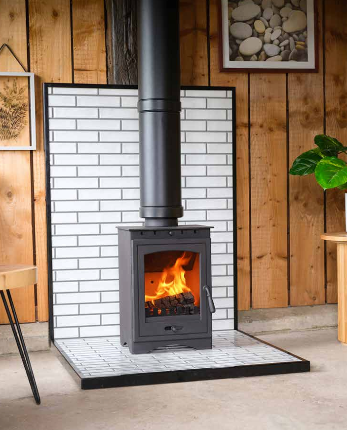 Marrakech Tiled Back and Hearth Set