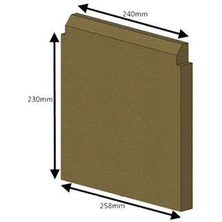 Hunter Hawk 3 CE Rear Brick (Woodburning)