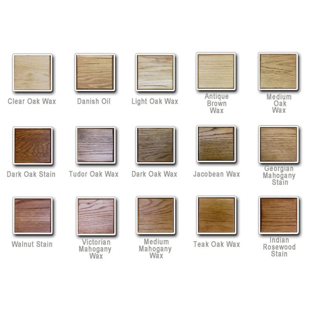 Different types of wood available