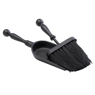 stove dust pan and brush