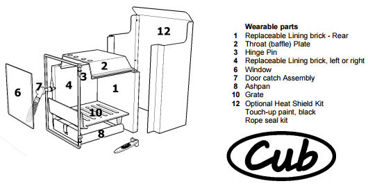 Tiger Cub Stove Spare Parts