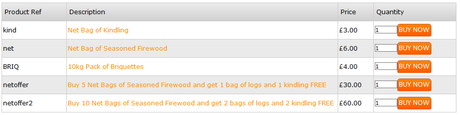 Buy your Firewood Online